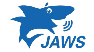 JAWS screen reader blue shark logo
